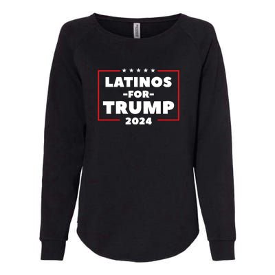 Latinos For Trump 2024 Womens California Wash Sweatshirt