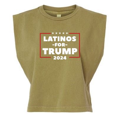 Latinos For Trump 2024 Garment-Dyed Women's Muscle Tee