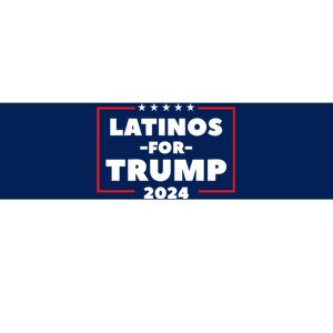 Latinos For Trump 2024 Bumper Sticker