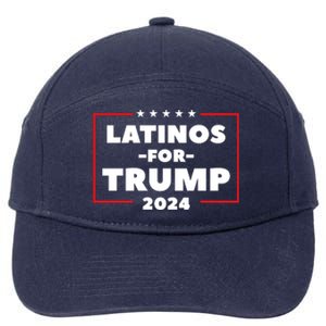 Latinos For Trump 2024 7-Panel Snapback Hat