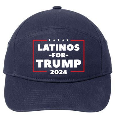 Latinos For Trump 2024 7-Panel Snapback Hat