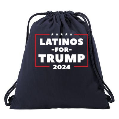 Latinos For Trump 2024 Drawstring Bag