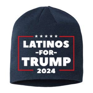 Latinos For Trump 2024 Sustainable Beanie