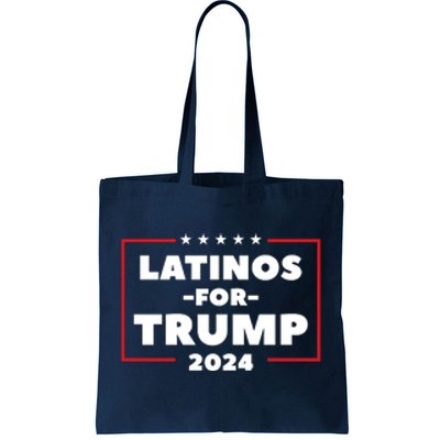 Latinos For Trump 2024 Tote Bag