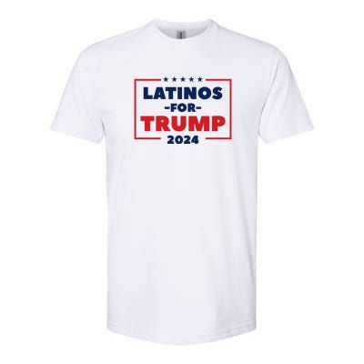 Latinos For Trump 2024 Softstyle CVC T-Shirt