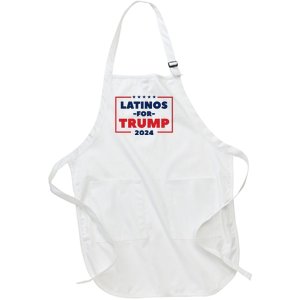 Latinos For Trump 2024 Full-Length Apron With Pockets