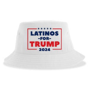 Latinos For Trump 2024 Sustainable Bucket Hat