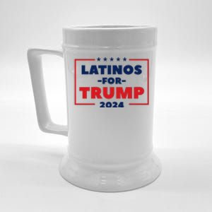 Latinos For Trump 2024 Beer Stein