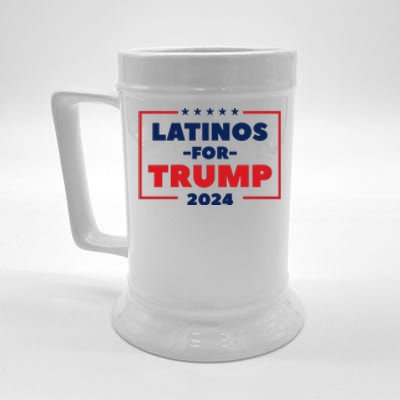 Latinos For Trump 2024 Beer Stein