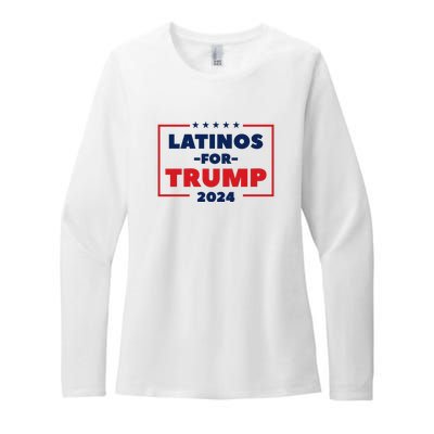 Latinos For Trump 2024 Womens CVC Long Sleeve Shirt