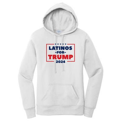 Latinos For Trump 2024 Women's Pullover Hoodie