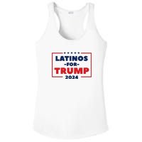 Latinos For Trump 2024 Ladies PosiCharge Competitor Racerback Tank