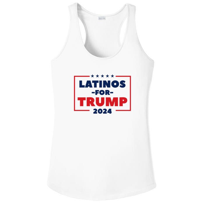 Latinos For Trump 2024 Ladies PosiCharge Competitor Racerback Tank