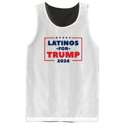 Latinos For Trump 2024 Mesh Reversible Basketball Jersey Tank