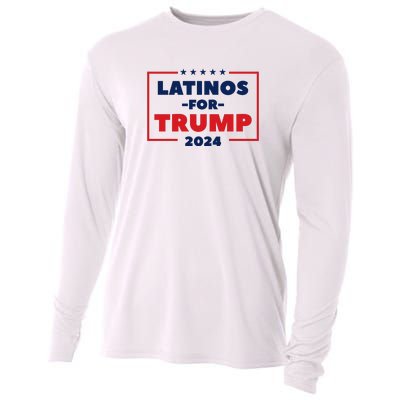 Latinos For Trump 2024 Cooling Performance Long Sleeve Crew