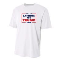 Latinos For Trump 2024 Youth Performance Sprint T-Shirt