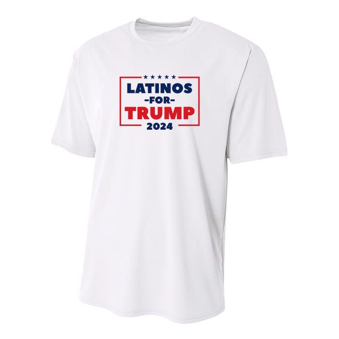 Latinos For Trump 2024 Youth Performance Sprint T-Shirt