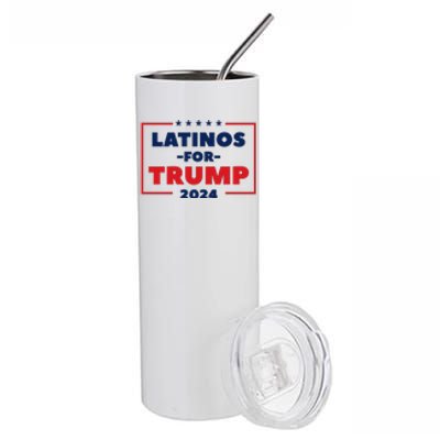 Latinos For Trump 2024 Stainless Steel Tumbler