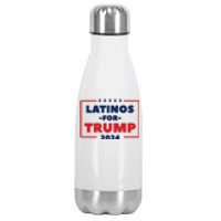 Latinos For Trump 2024 Stainless Steel Insulated Water Bottle