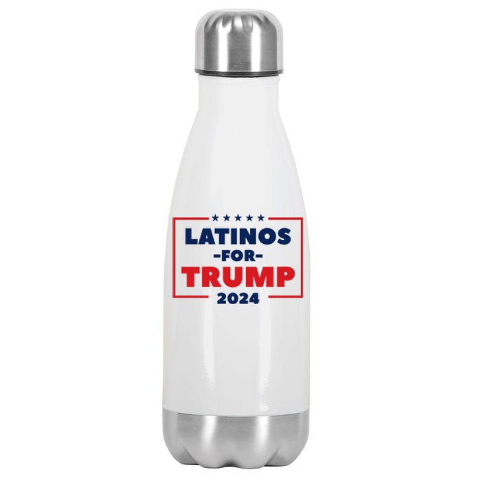 Latinos For Trump 2024 Stainless Steel Insulated Water Bottle