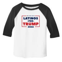 Latinos For Trump 2024 Toddler Fine Jersey T-Shirt