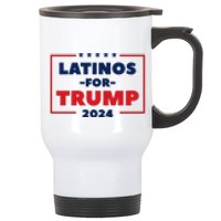 Latinos For Trump 2024 Stainless Steel Travel Mug