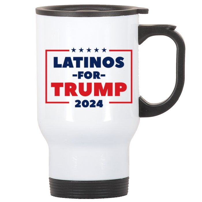 Latinos For Trump 2024 Stainless Steel Travel Mug