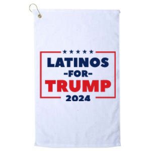 Latinos For Trump 2024 Platinum Collection Golf Towel