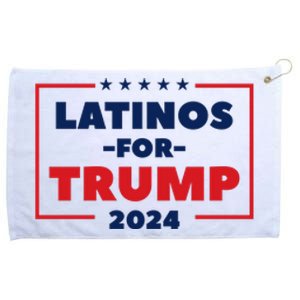 Latinos For Trump 2024 Grommeted Golf Towel