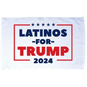 Latinos For Trump 2024 Microfiber Hand Towel