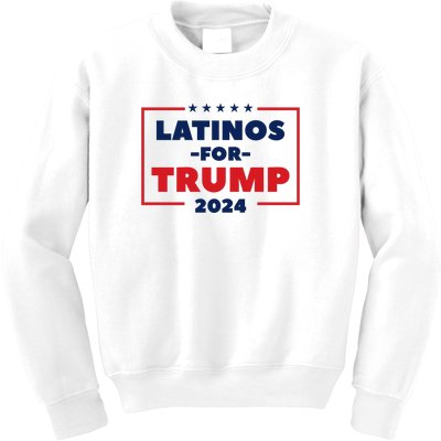 Latinos For Trump 2024 Kids Sweatshirt