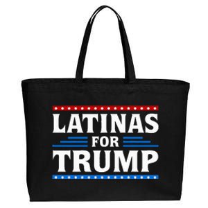 Latinas For Trump 2024 Election Cotton Canvas Jumbo Tote