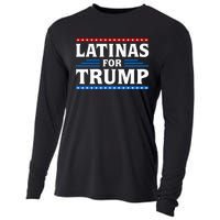 Latinas For Trump 2024 Election Vote Latina Republican Cooling Performance Long Sleeve Crew