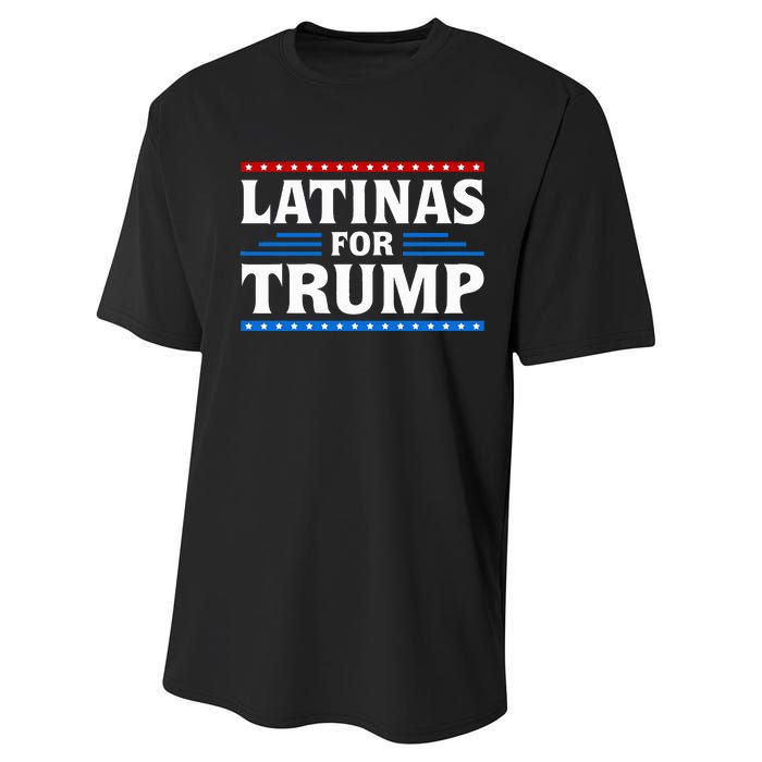 Latinas For Trump 2024 Election Vote Latina Republican Performance Sprint T-Shirt