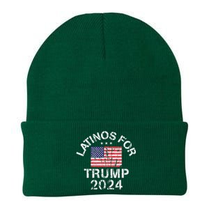 Latinos For Trump 2024 Knit Cap Winter Beanie