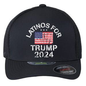 Latinos For Trump 2024 Flexfit Unipanel Trucker Cap