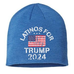 Latinos For Trump 2024 Sustainable Beanie