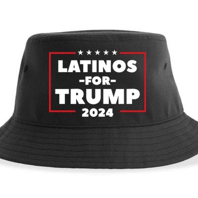 Latinos For Trump 2024 Sustainable Bucket Hat