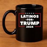 Latinos For Trump 2024 11oz C Handle Ceramic Mug