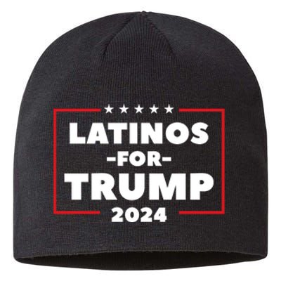 Latinos For Trump 2024 Sustainable Beanie