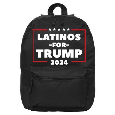 Latinos For Trump 2024 16 in Basic Backpack