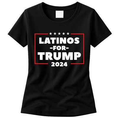 Latinos For Trump 2024 Womens T-Shirt