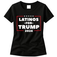 Latinos For Trump 2024 Womens T-Shirt