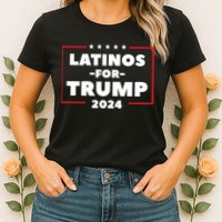 Latinos For Trump 2024 Womens T-Shirt