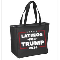 Latinos For Trump 2024 Zip Tote Bag