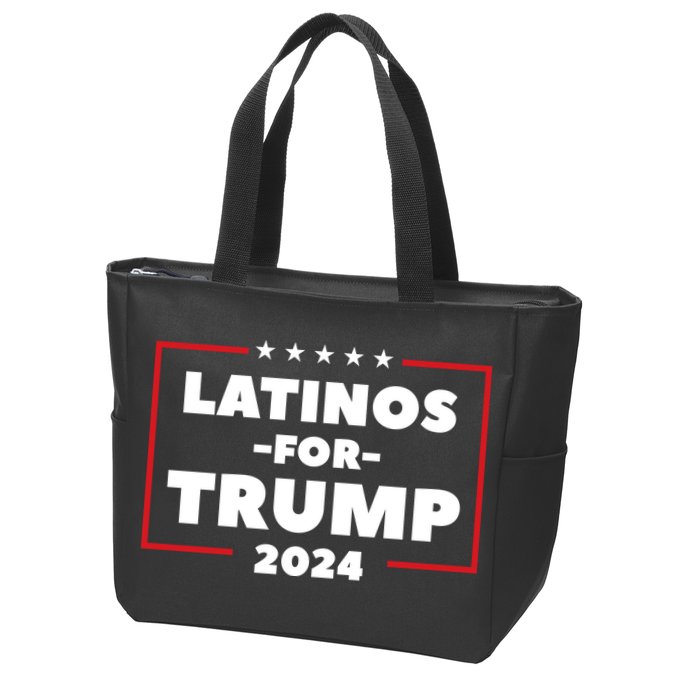 Latinos For Trump 2024 Zip Tote Bag