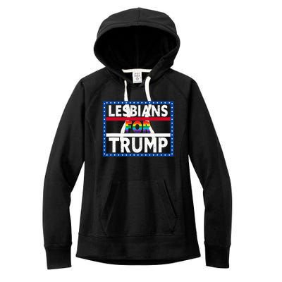 Lesbians For Trump 2024 President Election Vote Trump Women's Fleece Hoodie