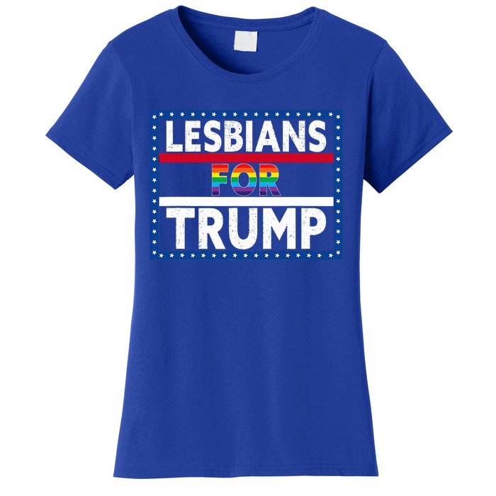 Lesbians For Trump 2024 President Election Vote Trump Women's T-Shirt