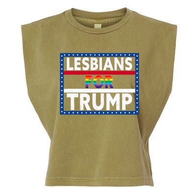 Lesbians For Trump 2024 President Election Vote Trump Garment-Dyed Women's Muscle Tee