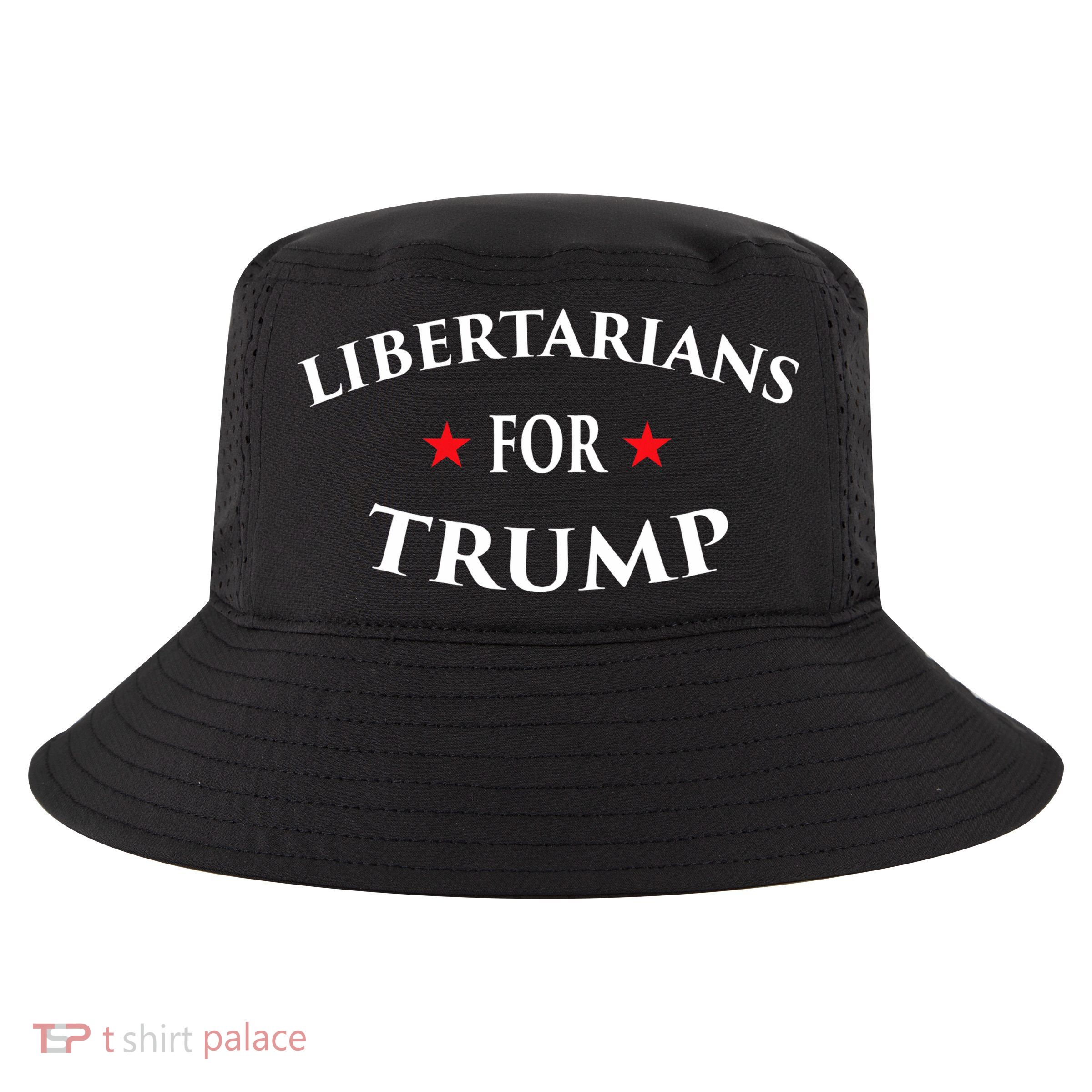 Libertarians For Trump Party Independent Red Wave Cool Comfort Performance Bucket Hat